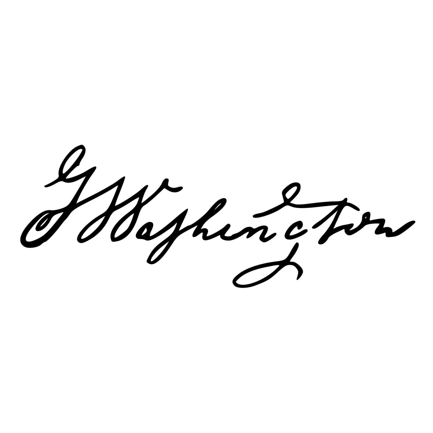 Washington Signature DieCut Decal Car Window Wall