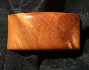 Handcrafted Hawaiian Curly Koa Wood Barrette Made In Hawaii