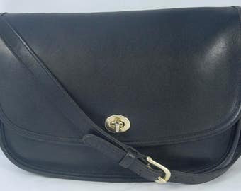 Vintage Coach City Bag in Black