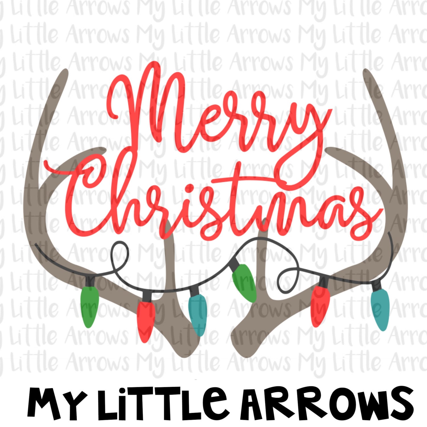 Download Merry Christmas antlers SVG DXF EPS png Files for Cutting