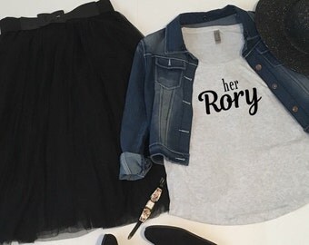 Gilmore Girls shirt // Her RORY, Dolman draped fit, Rory Gilmore, Graphic tee, Comfortable shirt, Gift for her, Gift for daughter