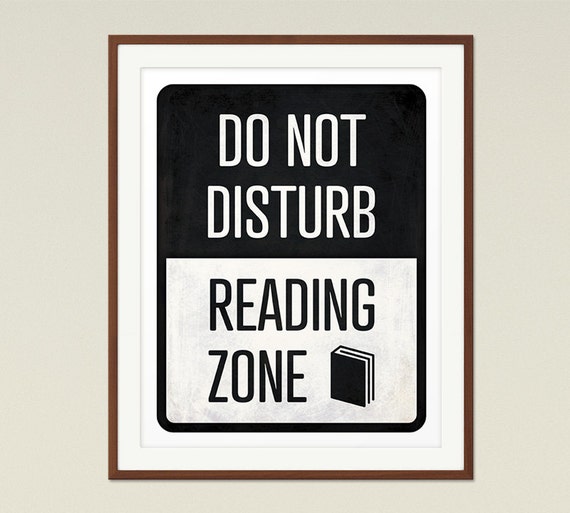Do Not Disturb Reading Zone Book Lover Gift Bookworm