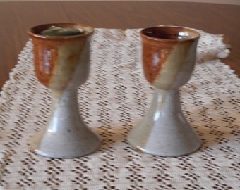 Handmade Pottery Candle Holders
