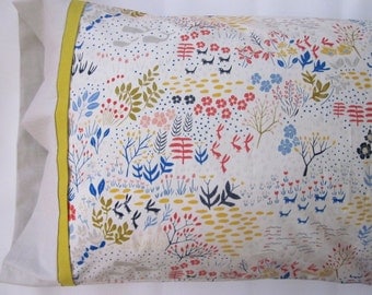 Whimsical Organic Cotton Pillowcase - 100% Organic Cotton