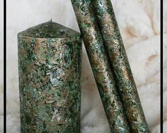 Taper Candles, Pillar Candles, Unique Christmas Candles, Winter Candle, Holiday Candles Decor, Christmas Table Decorations Decorative Candle