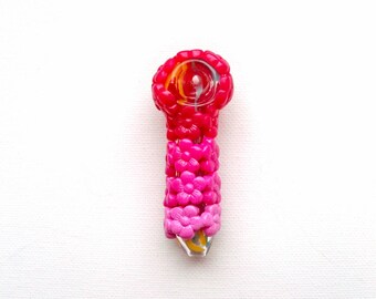 Flower Pipe, Pink Ombre Flower Pipe, Glass Pipe, Tobacco Pipe, Cute pipe, glass smoking pipe, pretty pipes, unique pipes, girlie pipes, 420