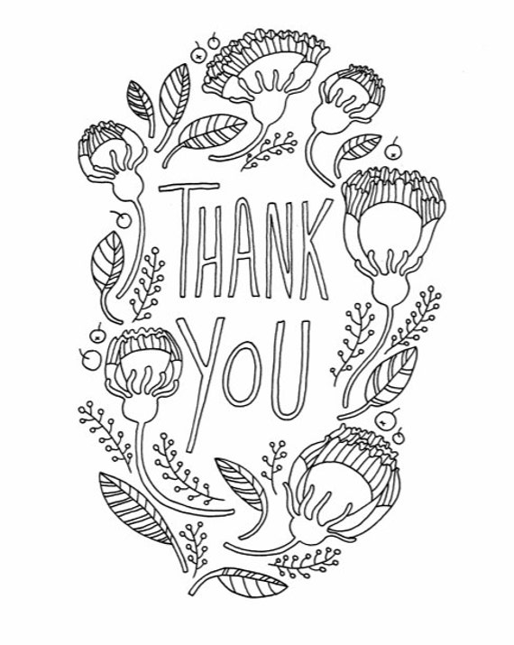 Download DIY Thank You Card For Father's Day Adult Coloring Page