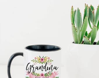 Grandma Mug - Mugs for Grandma - Pregnancy Reveal Mug - New Grandparents Mug - New Grandparent Mugs - Baby Announcement Mug - Grandma Cup