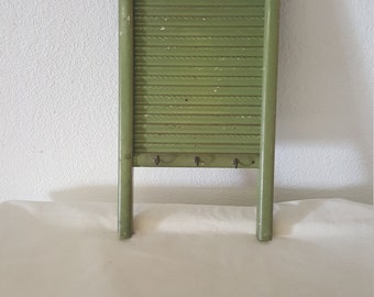 Vintage Metal Washboard cup hanger, antique washboard, metal washboard, primitive decor, country decor, Cup hanger, utensil key hanger