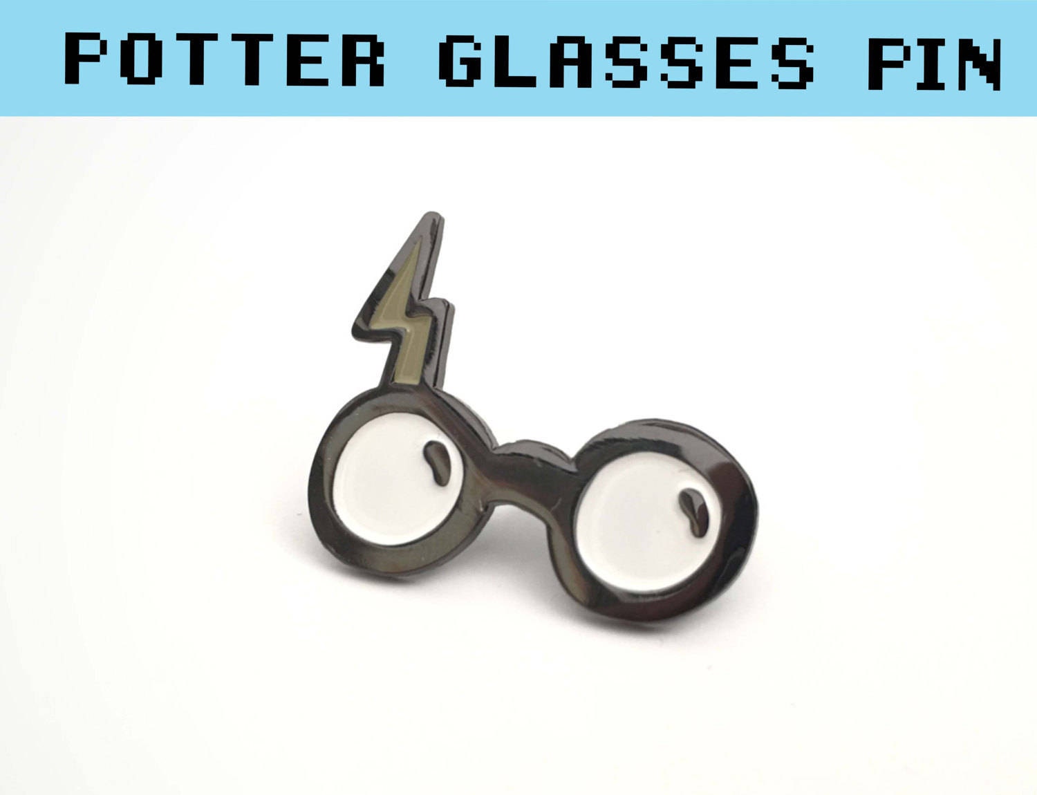 Harry Potter Pin Lapel Pin Glasses Bolt Thunder Lightning