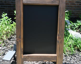 Chalkboard Easel - Espresso Stained Chalkboard Easel - Chalkboard Display - Wedding Chalkboard - Wedding Chalkboard Easel