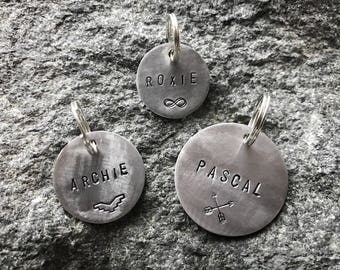 Aluminum Personalized Pet ID Tag / Custom Made, Pet Gift, Pet Accessories / Dog Tag / Cat / Name Tag / Phone /Birthday /Matal / collar