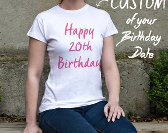 Birthday Shirt Personalized Shirt Custom Womens Tshirt Custom Womens Birthday Womens Custom Shirt Womens Women Customized Shirt PF000