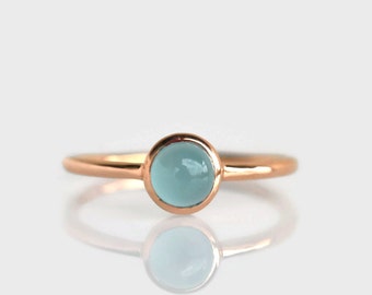 aquamarine ring rose gold, aquamarine ring 6mm, aquamarine ring gold, aquamarine ring silver, aquamarine stack ring, natural aquamarine ring