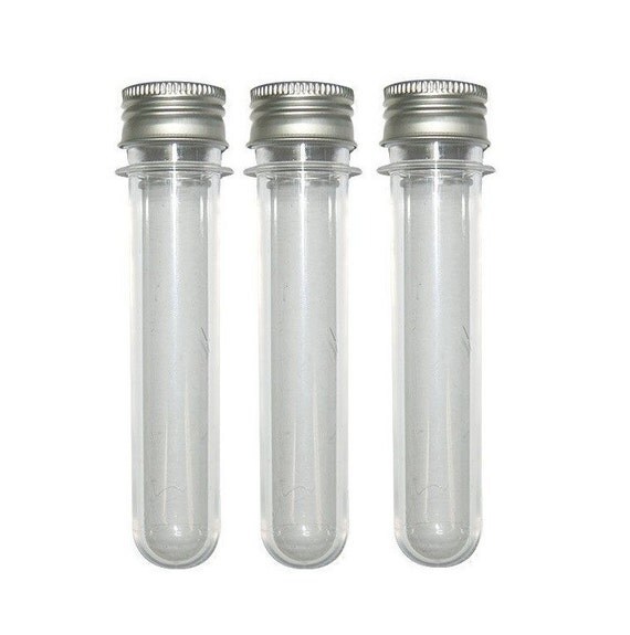 Items similar to Clear Plastic Candy Tubes with Screw Caps Aluminium *5