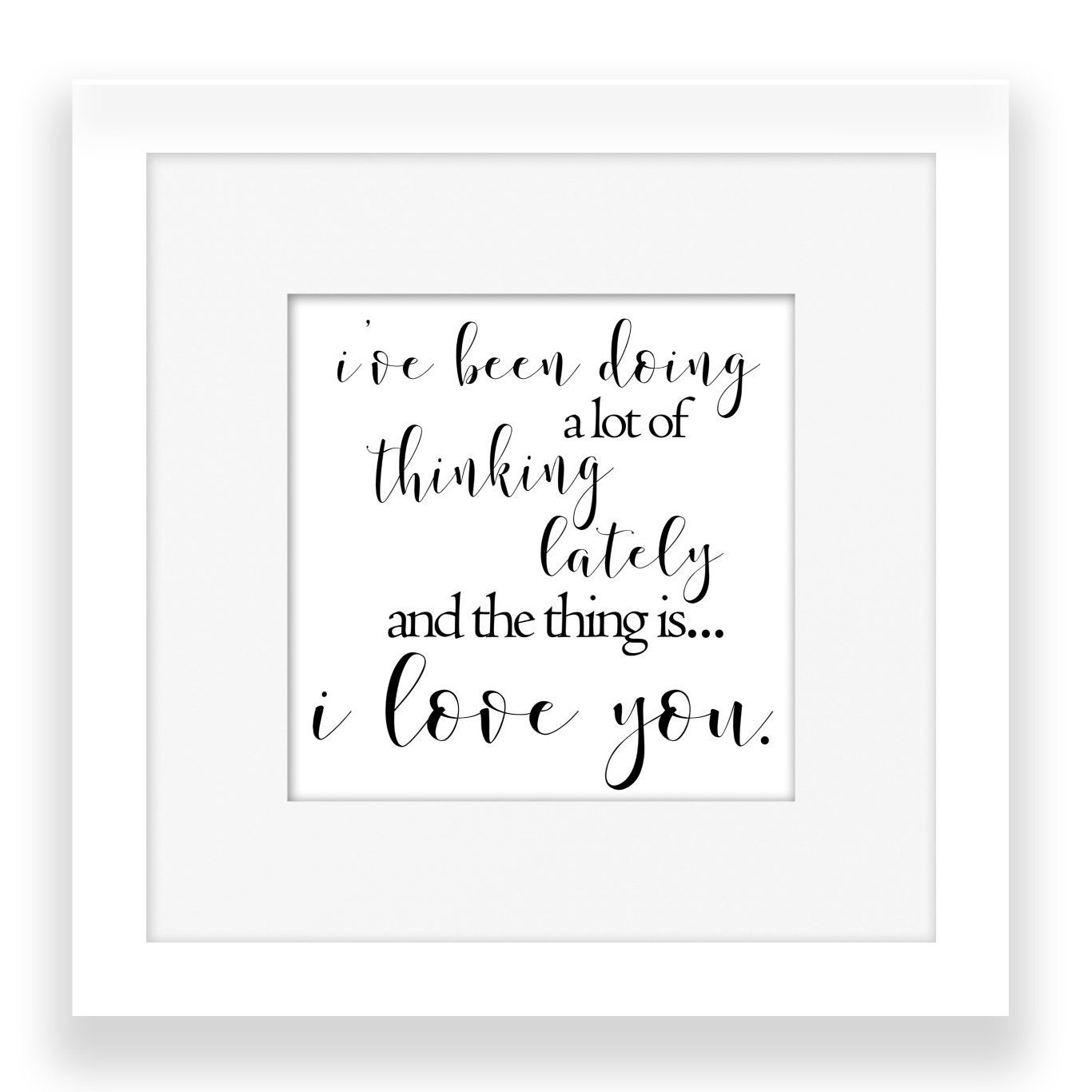 When Harry Met Sally Quote/ Square Print/ New Years Eve Quote/