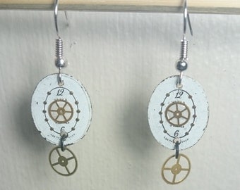 50% Off! Handmade Chaika Watchface Dangle Earrings