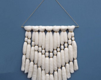 Merino Wool & Brass Wall Hanging