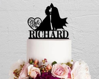 Wedding Cake Topper,Batman Cake Topper,Custom Cake Topper,Mr And Mrs Cake Topper,Hero Cake Topper,Custom Cake Topper
