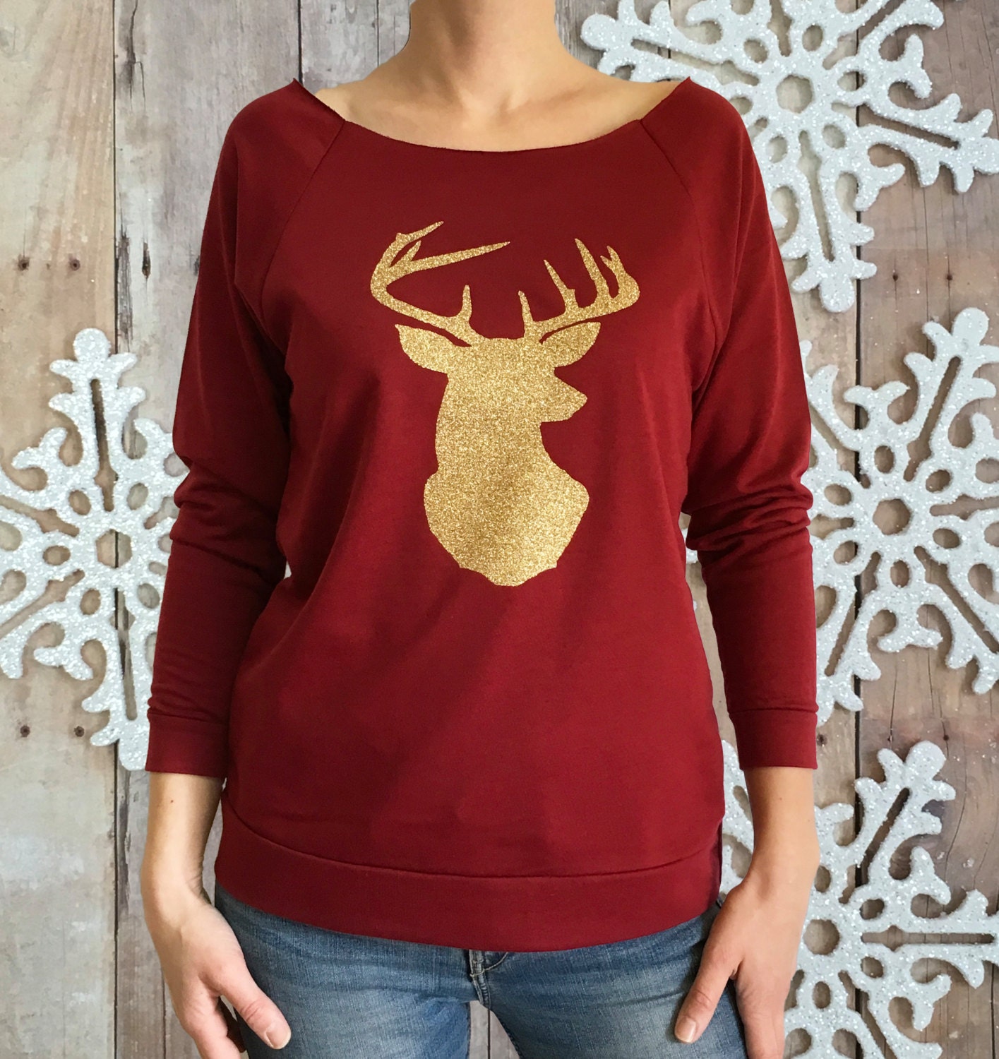 deer santa shirt