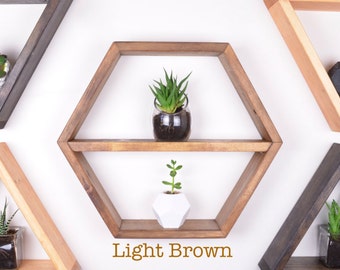 MEDIUM HONEYCOMB SHELF Honeycomb shelves Hexagon Shelves Geodesic Shelves Geometric Shelves