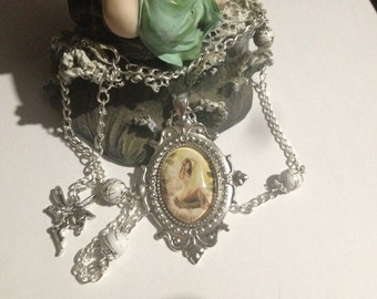 Collier camée fée