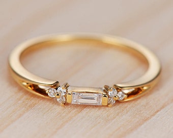 engagement ring diamond 14k gold antique wedding band unique women promise baguette cluster stacking anniversary gifts - Simple Wedding Rings For Her engagement ring diamond 14k gold antique wedding band unique women promise baguette cluster stacking anniversary gifts - Simple Wedding Rings For Her