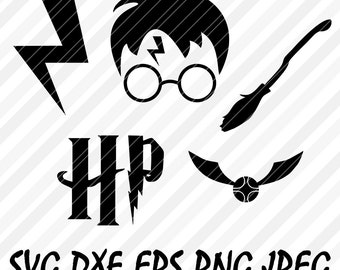 Download Harry Potter Cut File SVG DXF Jpg Png Eps Vector Format Files