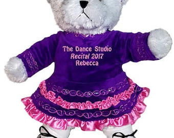 Personalized Irish Step Dance White Girl Bear