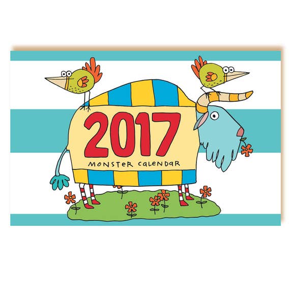 Items similar to 2017 Monster Calendar CLEARANCE on Etsy