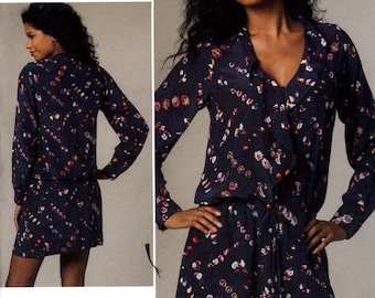 Vogue V1226 Rebecca Taylor Easy Drop Waist Dress Size 14 16 18 20 Uncut Sewing Pattern 2011