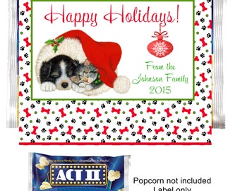 Free printable popcorn labels for baby shower