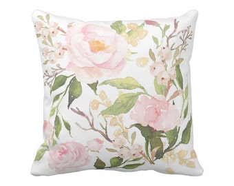 Floral Pillow Cover Springtime Clementine Rose