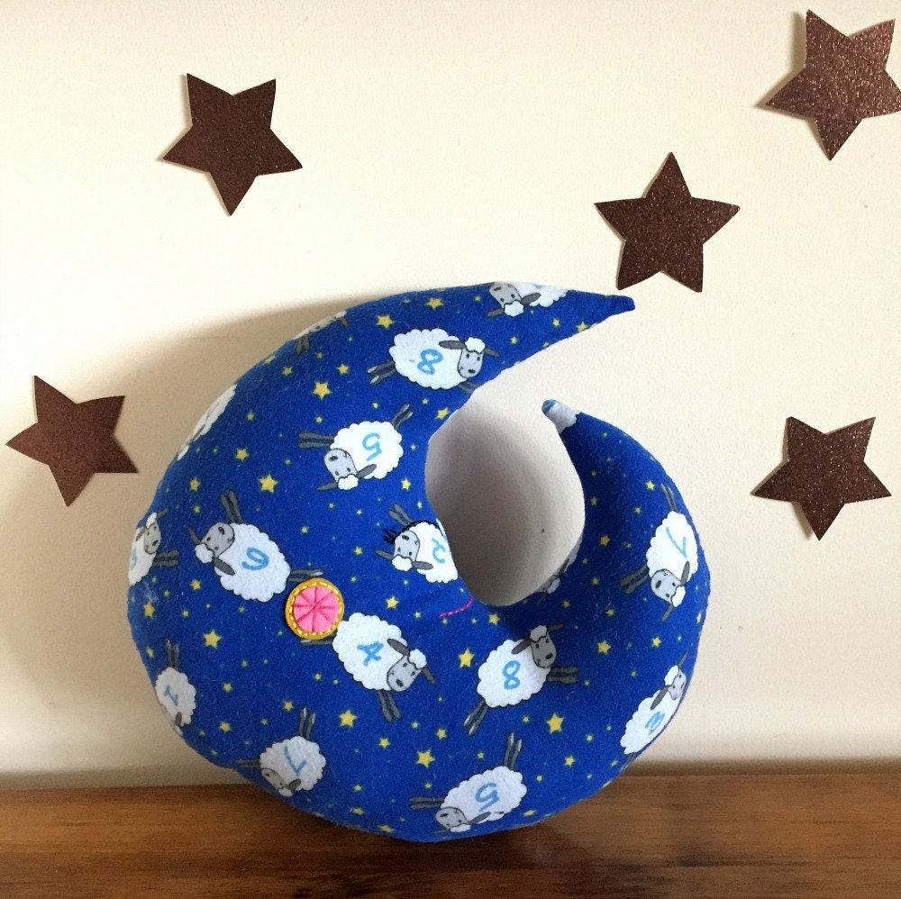 moon pillow baby pillow crescent moon nursery by 5orangepotatoes
