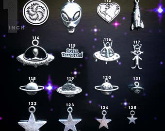 Suns, Moons, Aliens, Planets and Stars, Celestial Charms : Design Your Own