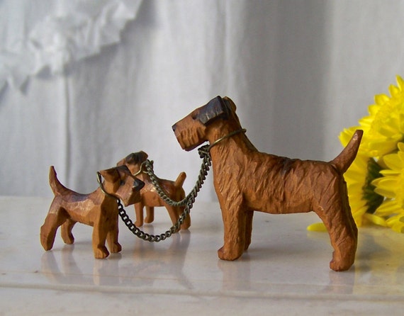 vintage terrier dog figurine