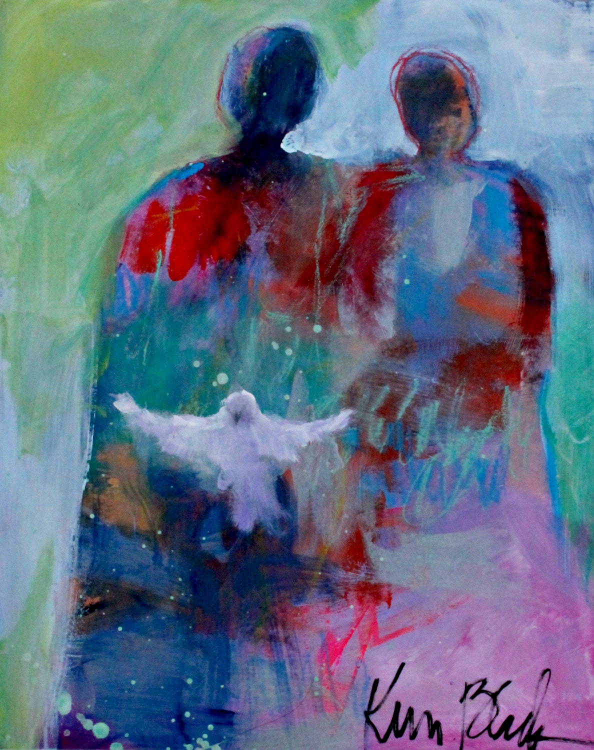 abstract painting figures