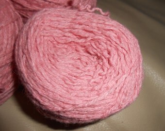 Pink Wool / Angora / Cashmere Blend - 1451 yards - Fingering weight - Recycled, Reclaimed, Upcycled