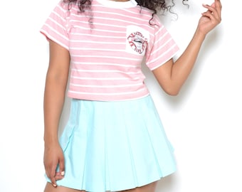 Vintage 90's Pastel Blue Tennis Skirt Sz M