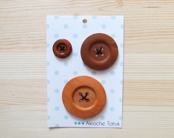 3 buttons for Akroche Tatuk pattern