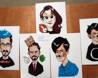 Youtuber prints - Dan and Phil, Markiplier, Ashens, Zoella - Youtube