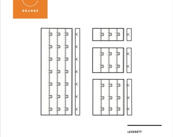 Instant Download PDF lingerie sewing pattern for a hook and eye closure - Leverett