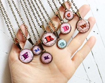 initial necklace name necklace letter necklace letter charms alphabet charms personalized name tags mother daughter gift|for|mom name jewelr