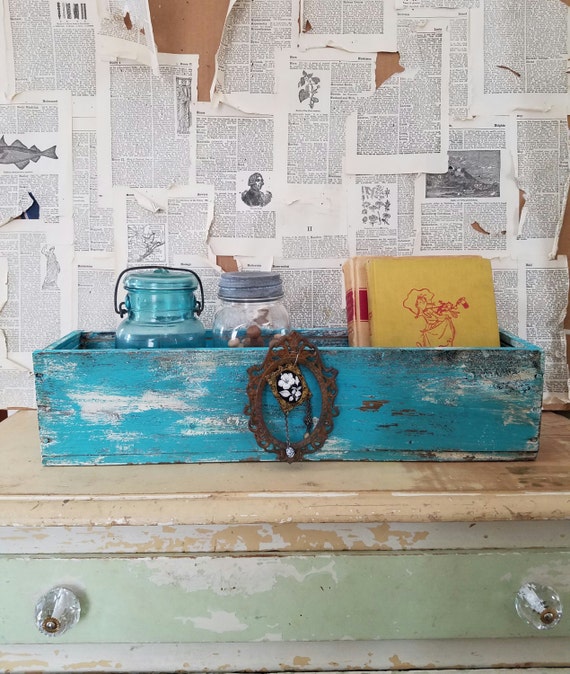 Rustic Wooden Storage Container Kitchen Storage Bathroom