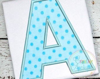 Applique Alphabet Letter Set A-Z Applique Machine Embroidery Design 7 Sizes!!! alphabet applique, applique letters, 2" thru 8"