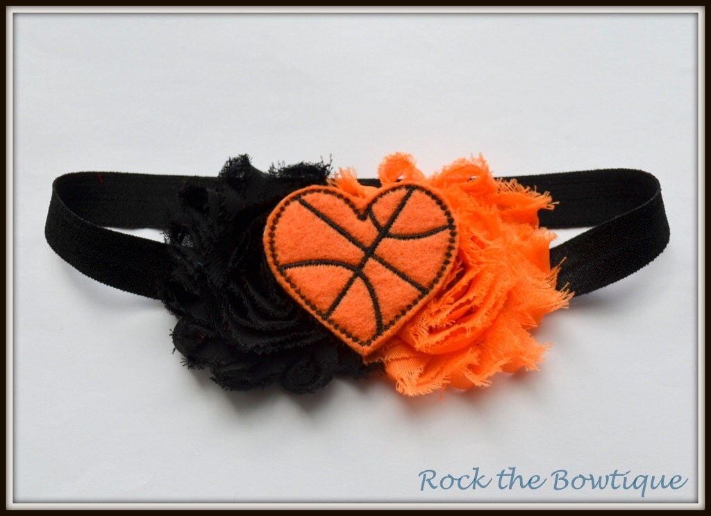 Basketball Headband Orange Bball Headband Sports Headband
