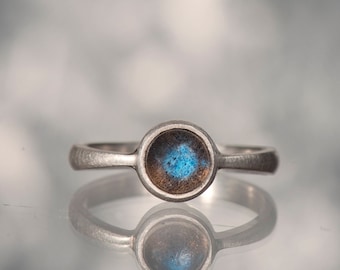 Labradorite Engagement Ring Etsy