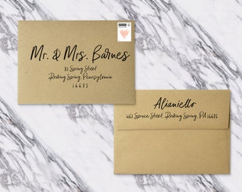 Items similar to Simple//Elegant//Envelope//Addressing//Wedding ...