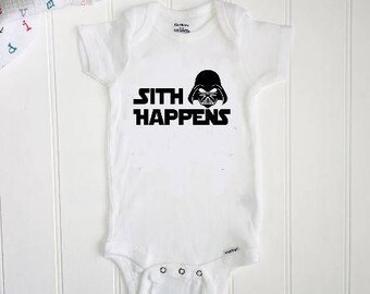 Star Wars ONESIE® // Sith Happens ONESIE® // Baby Shower Gift // Funny baby gift// Unisex Baby ONESIE®
