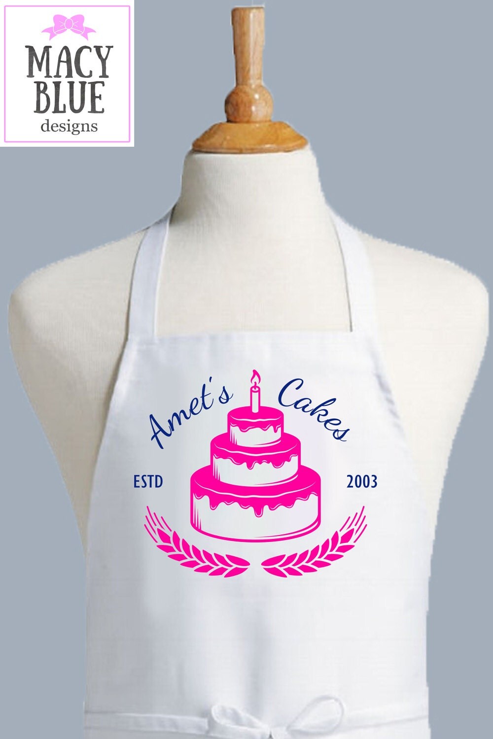 Custom Apron Personalized Bakery Apron Baking Aprons Womens